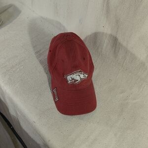 Adidas Men's Adjustable Red Cap Official Collegiate License Holographic Sticker